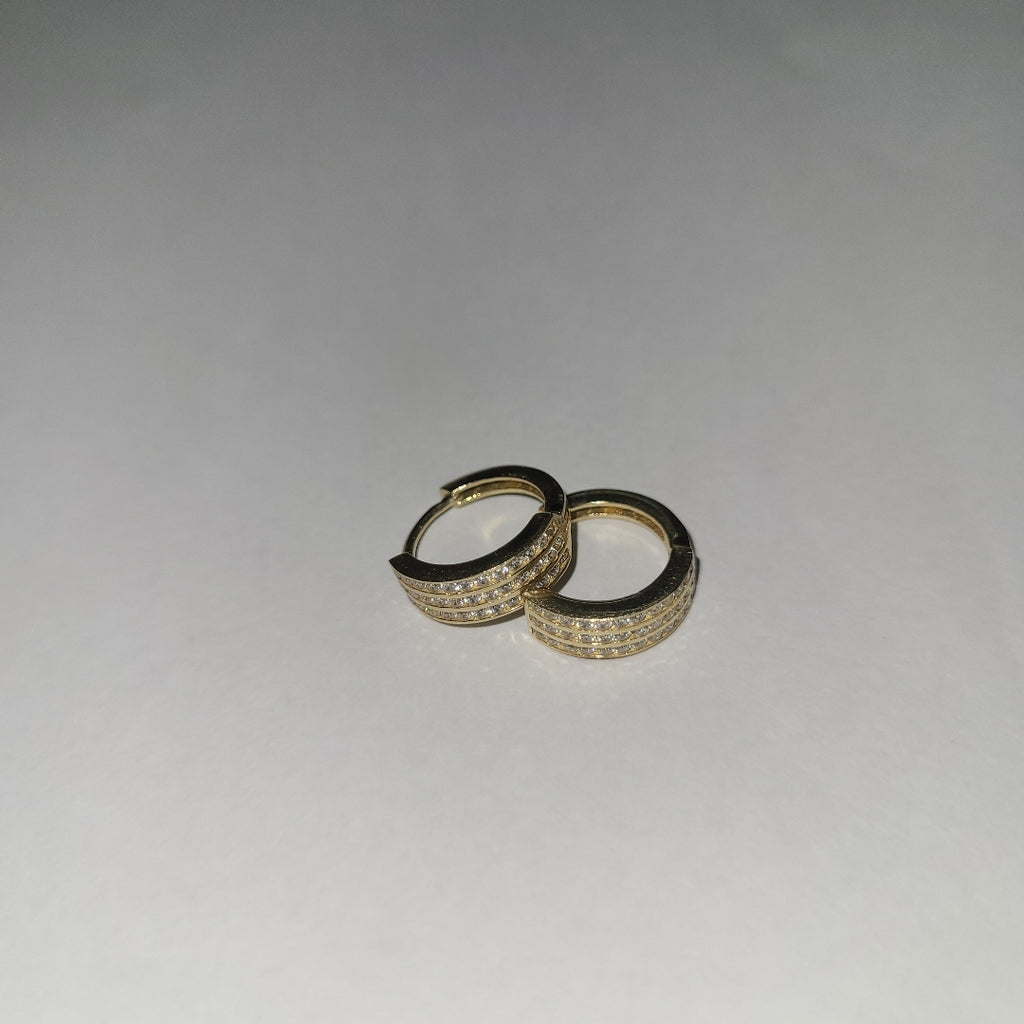 ARRACADAS PAR ORO 14 K 1.9 GRMS (SEMINUEVO)
