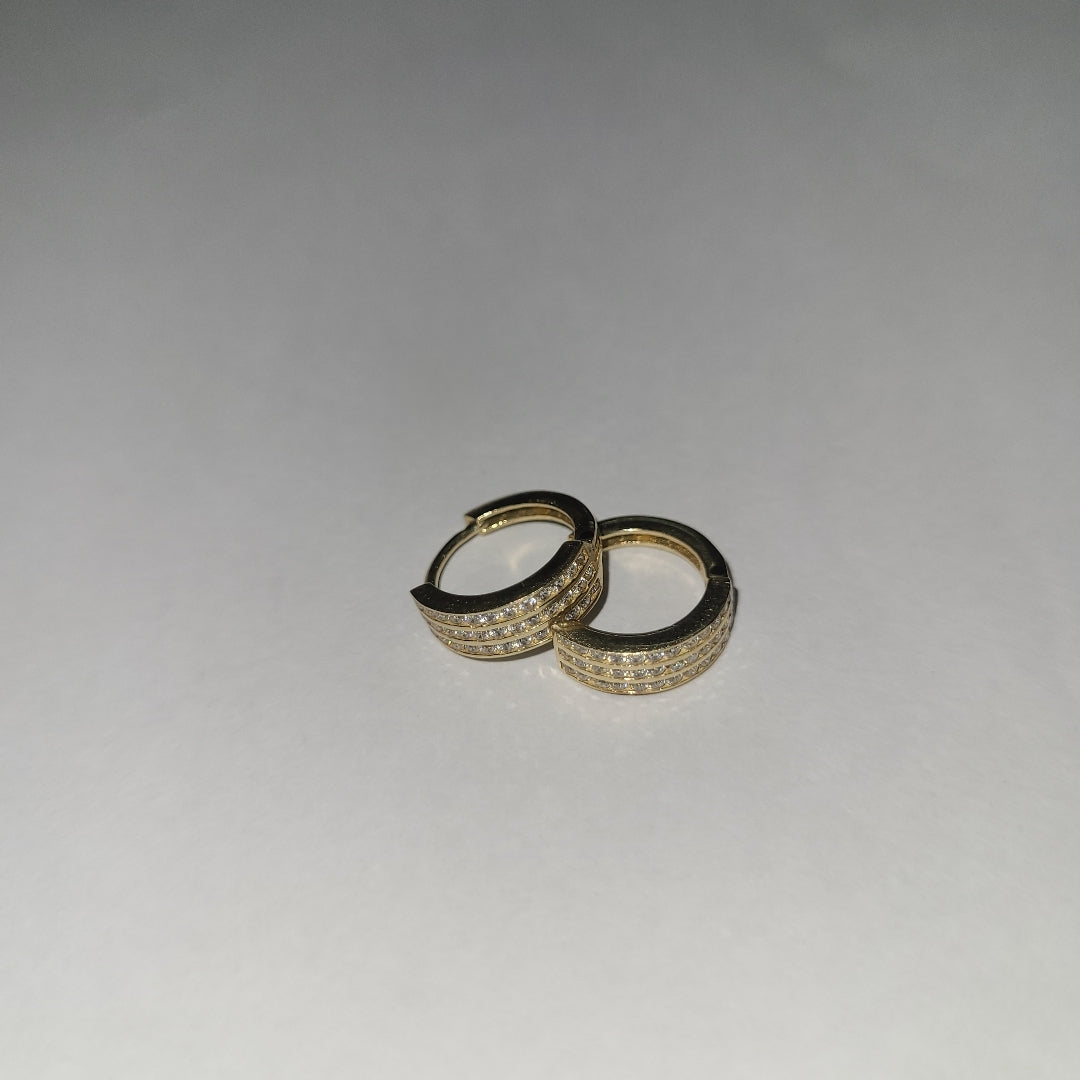 ARRACADAS PAR ORO 14 K 1.9 GRMS (SEMINUEVO)