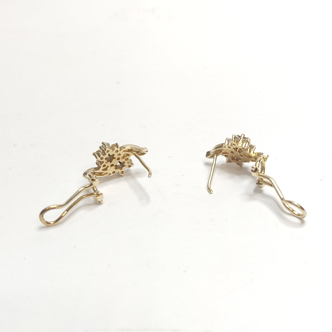 ARETES PAR ORO 14 K 3.3 GRMS (SEMINUEVO)