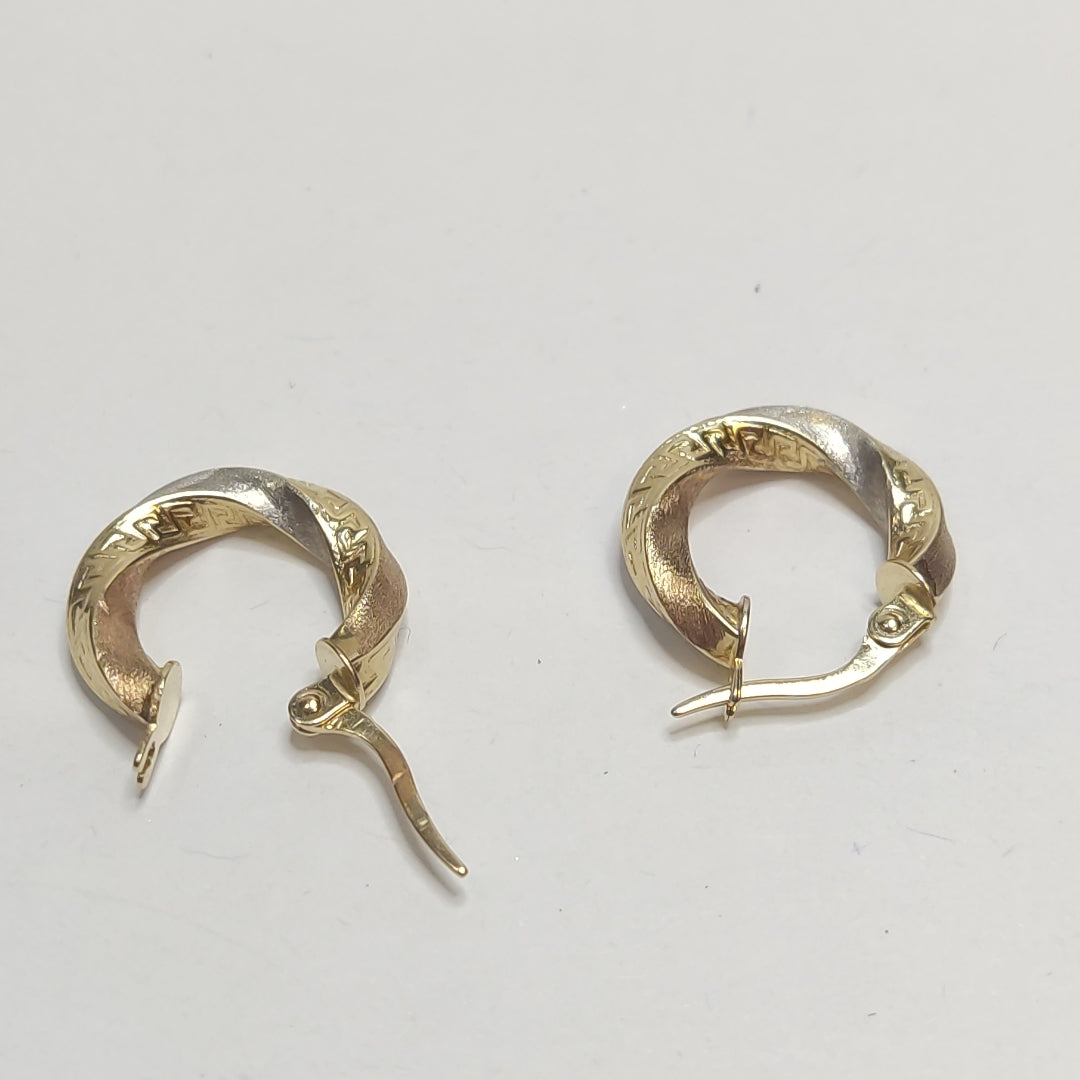 ARRACADAS PAR ORO 14 K 1.7 GRMS (SEMINUEVO)