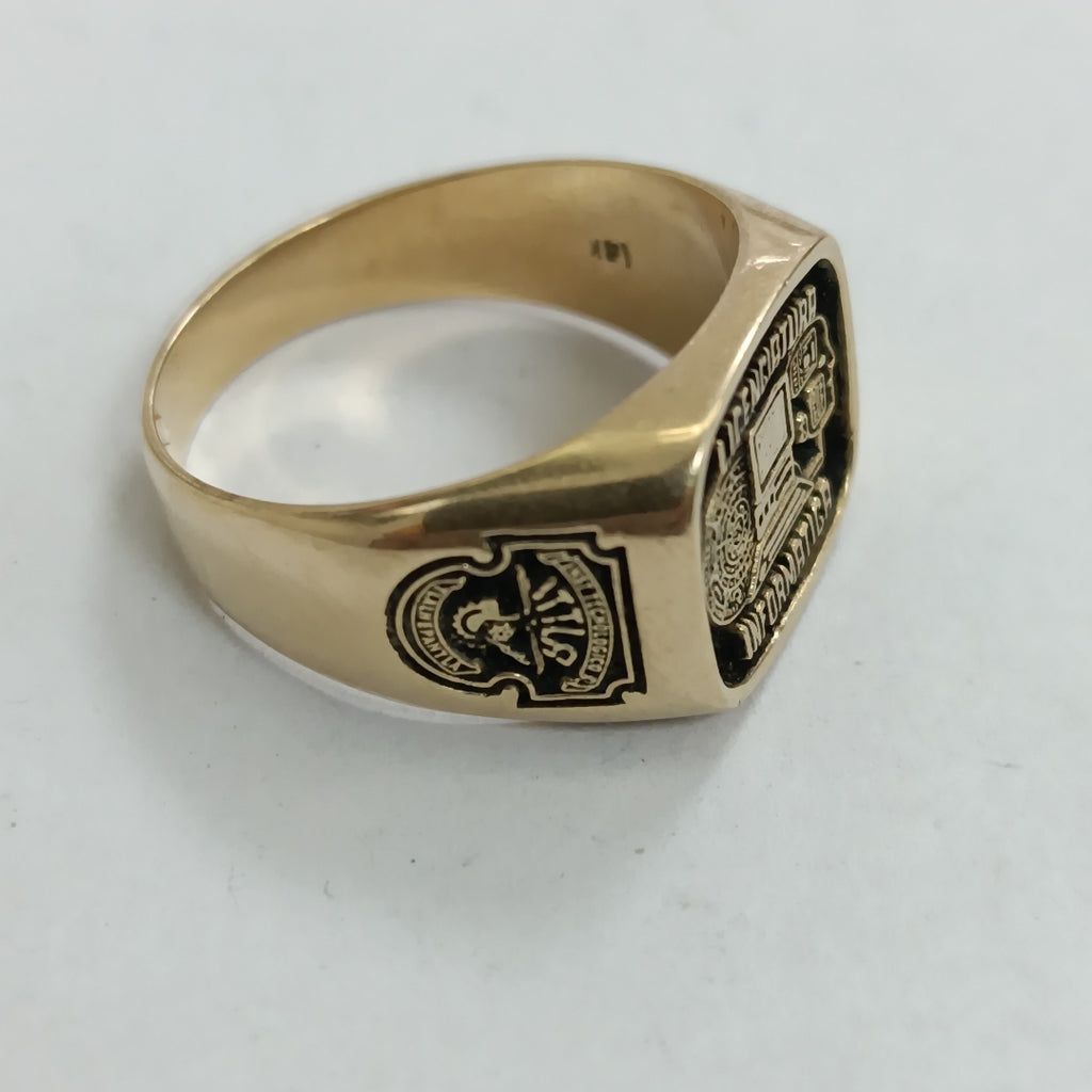 ANILLO DE GRADUACIÓN ORO 14 K 11 GRMS (SEMINUEVO)
