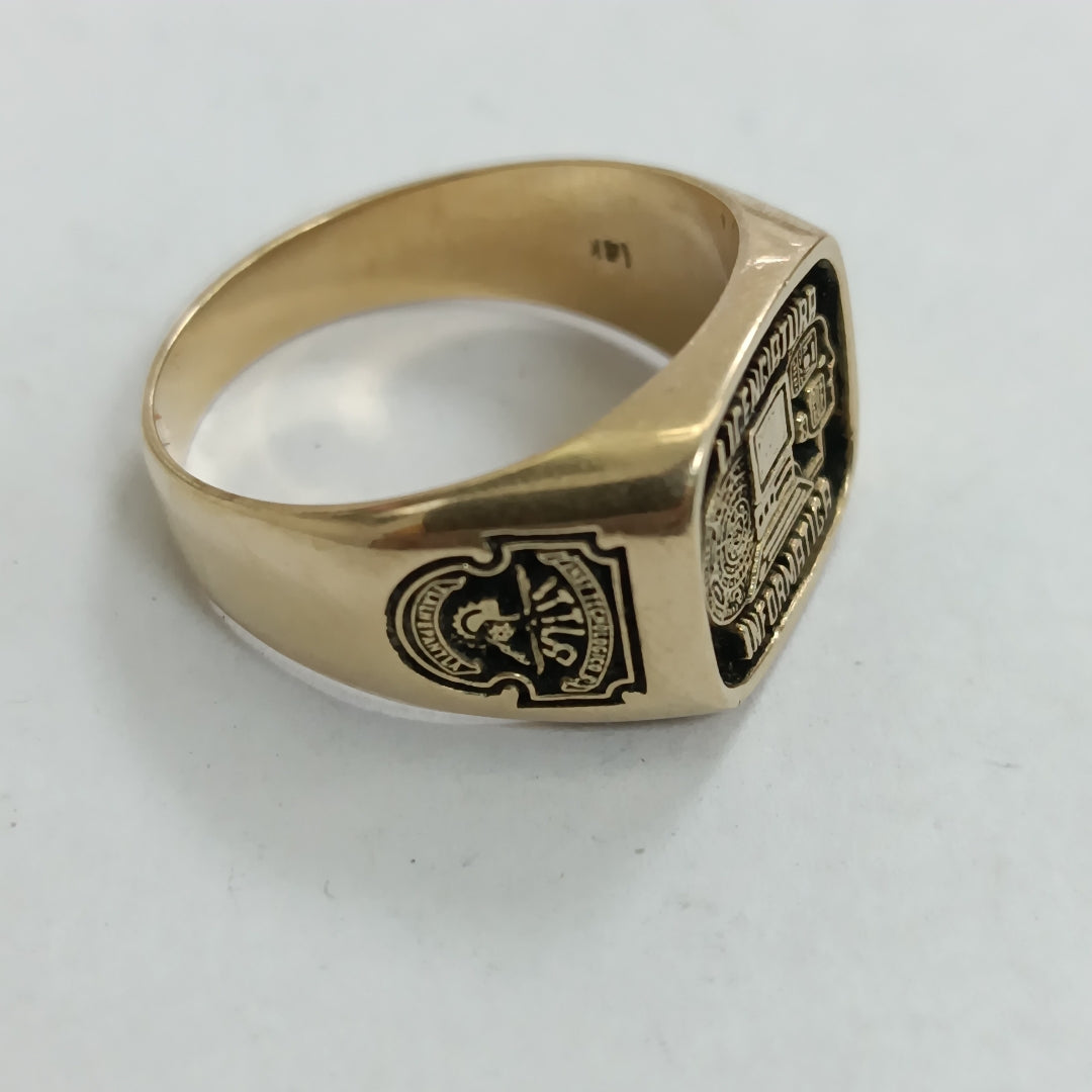 ANILLO DE GRADUACIÓN ORO 14 K 11 GRMS (SEMINUEVO)