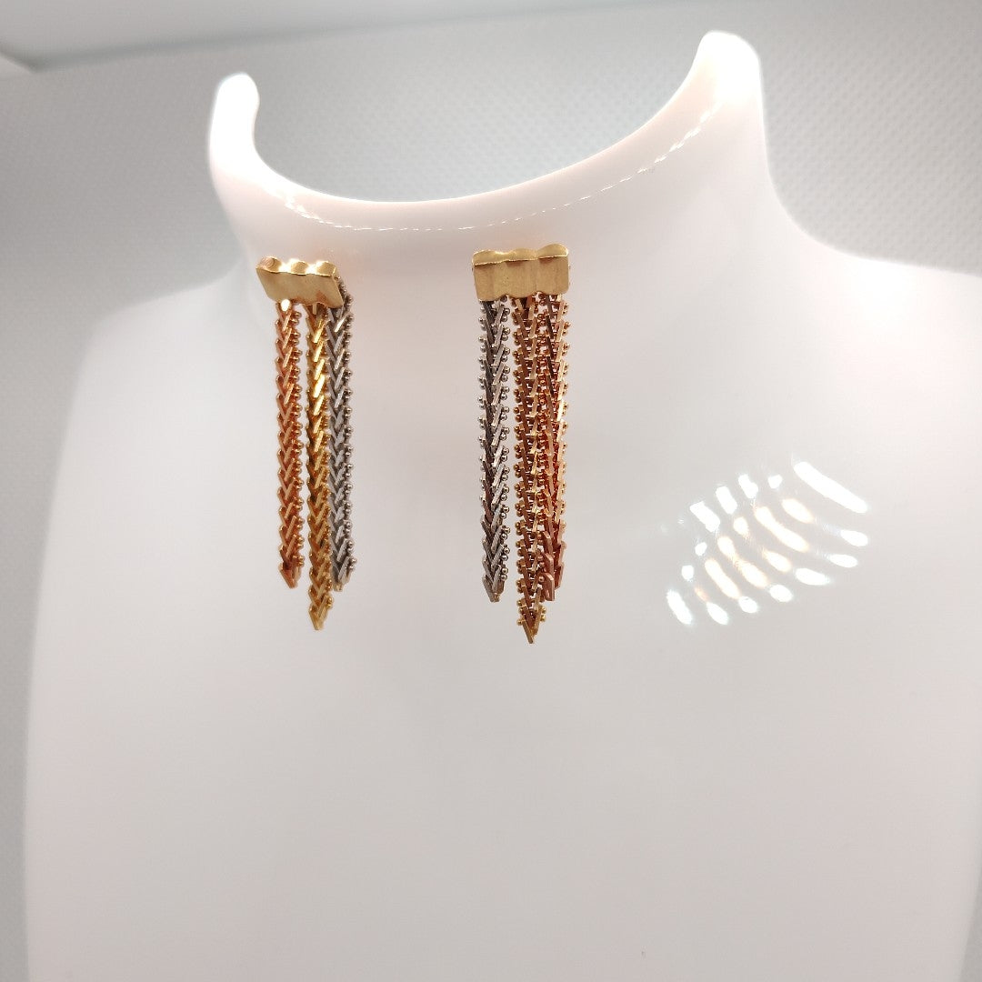BROQUELES PAR ORO 14 K 4.4 GRMS (SEMINUEVO)