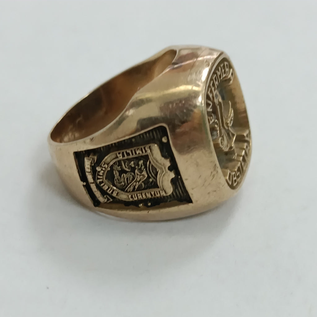 ANILLO DE GRADUACIÓN ORO 10 K 12,50 GRMS (SEMINUEVO)