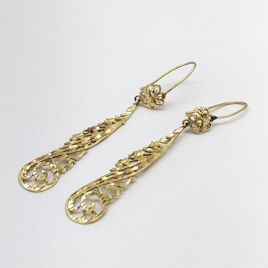 ARETES PAR ORO 14 K 4,80 GRMS (SEMINUEVO)