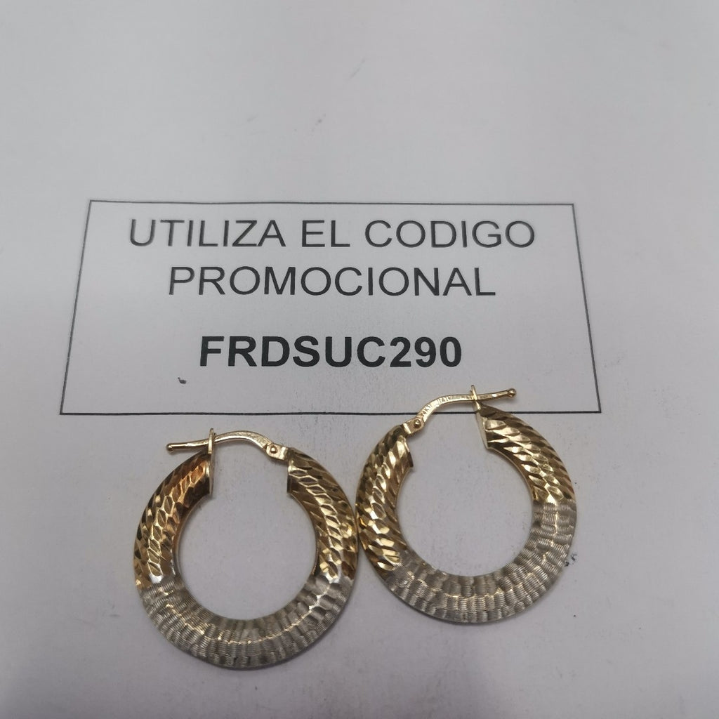 ARRACADAS PAR ORO 14 K 2.6 GRMS (SEMINUEVO)