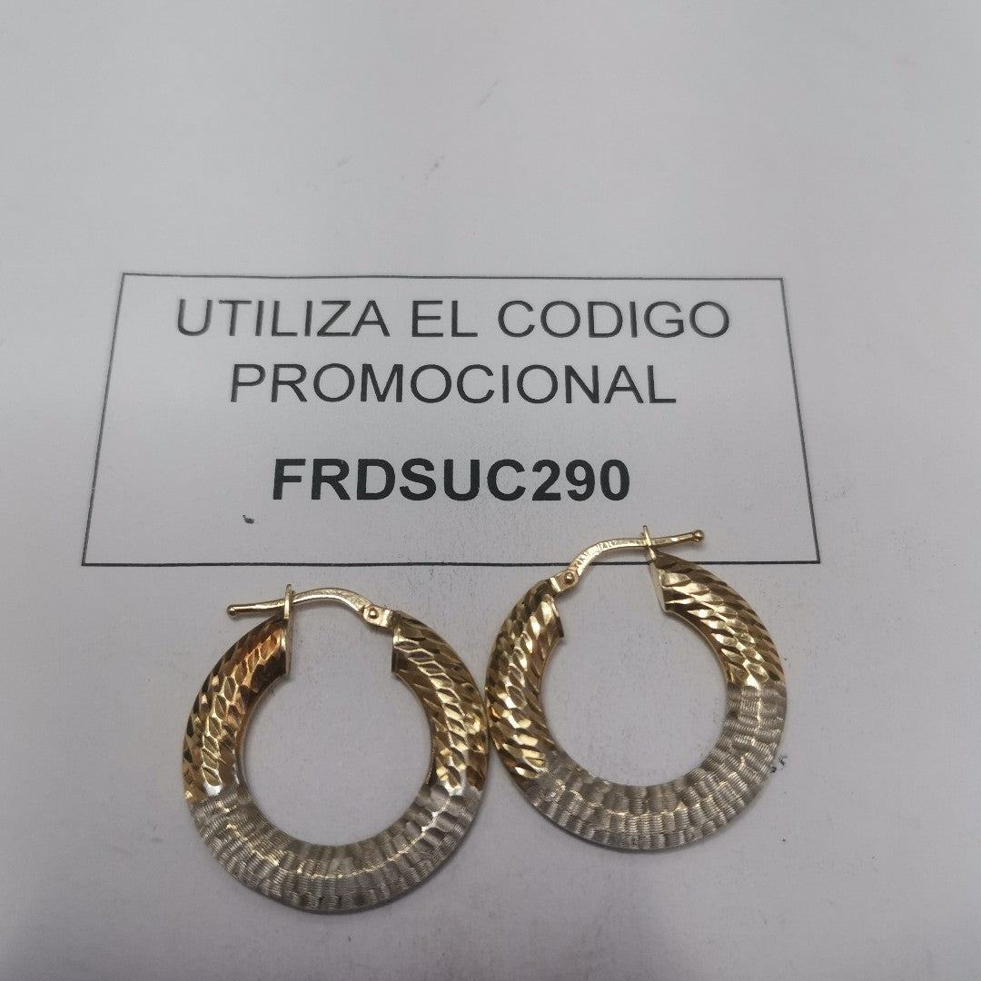 ARRACADAS PAR ORO 14 K 2.6 GRMS (SEMINUEVO)