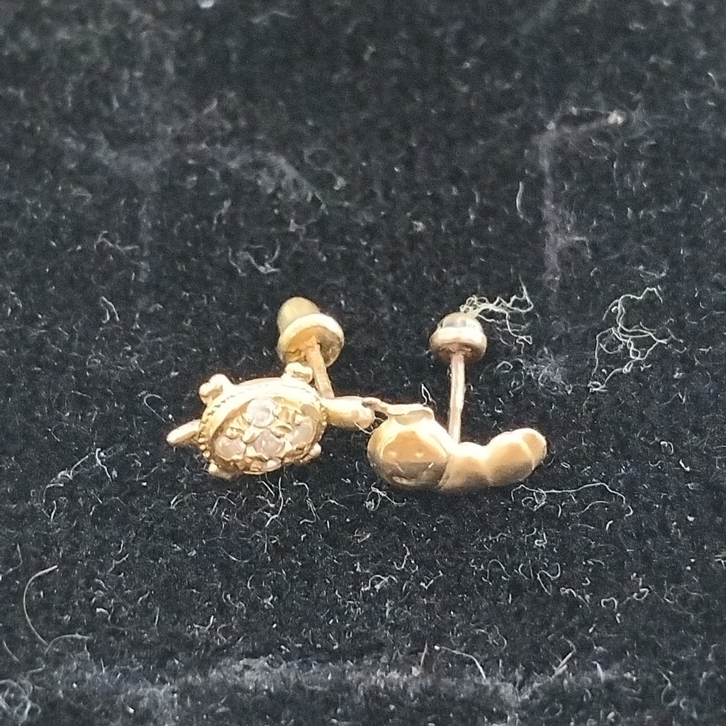 BROQUELES PAR ORO 14 K 0.5 GRMS (SEMINUEVO)