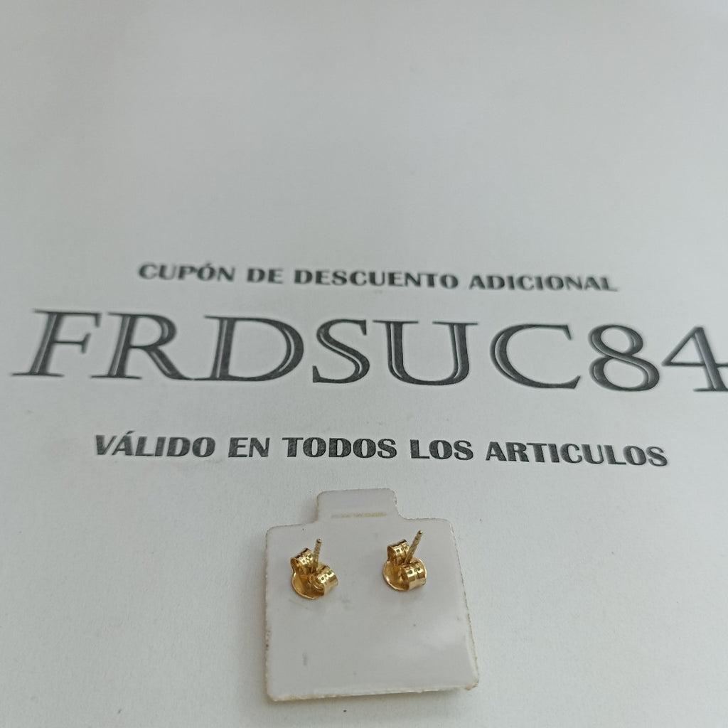 BROQUELES ORO 10K 1.3 (NUEVO)