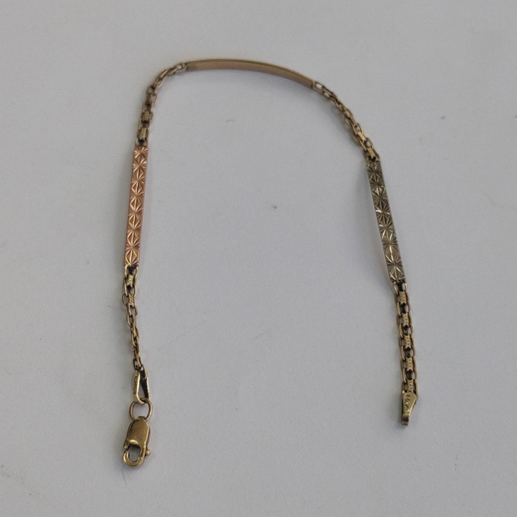 PULSERA ORO COMBINADO 10 K 2,60 GRMS (SEMINUEVO)