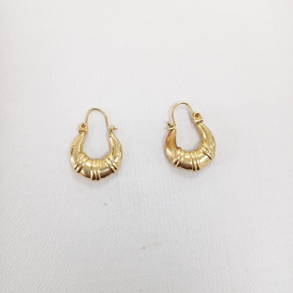 ARRACADAS PAR ORO 14 K 1.2 GRMS (SEMINUEVO)