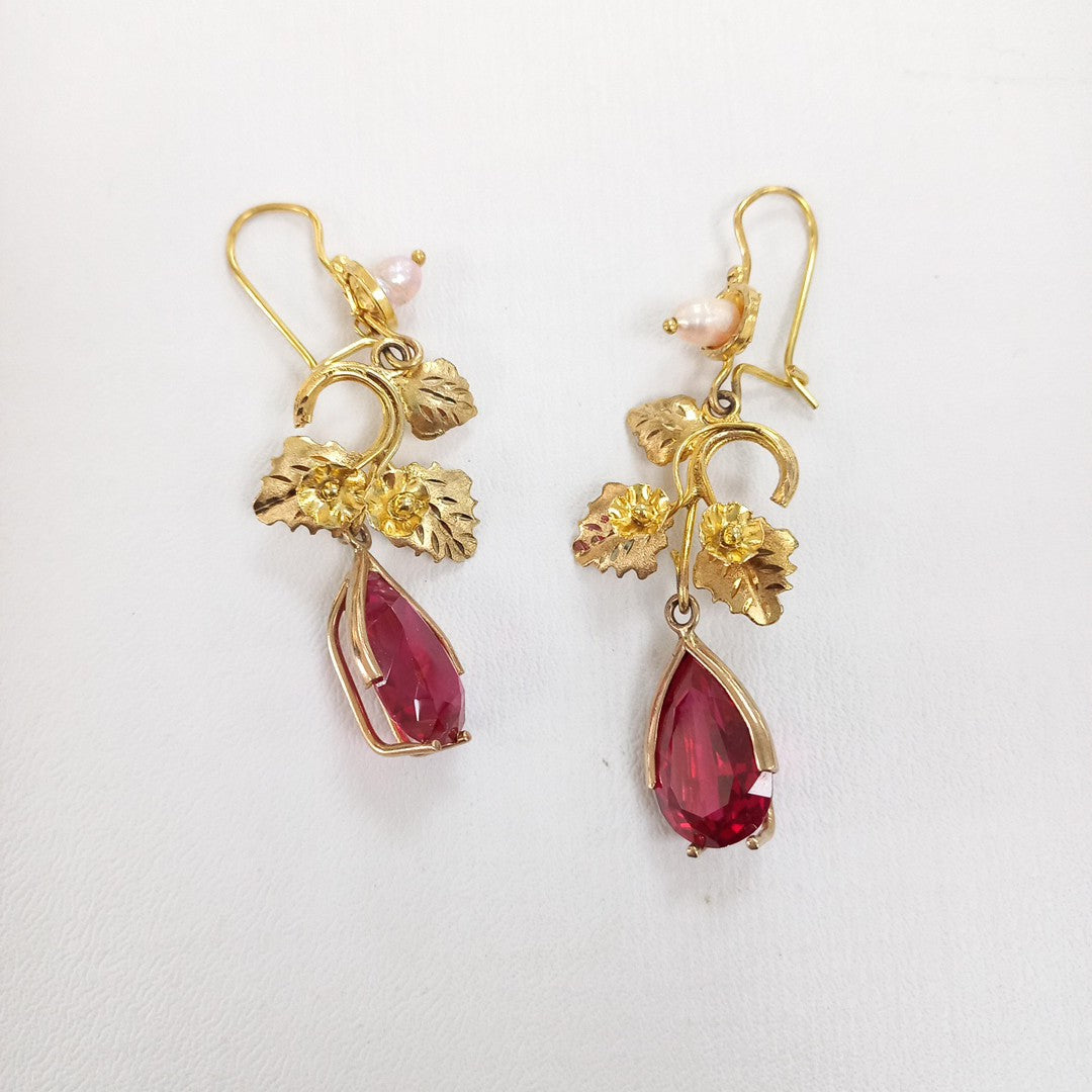 ARETES PAR ORO 10 K 14 GRMS (SEMINUEVO)