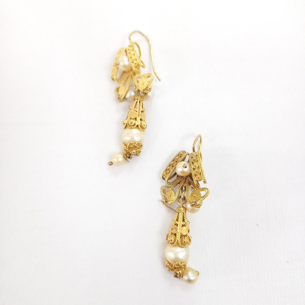 ARETES PAR ORO 8 K 9.8 GRMS (SEMINUEVO)