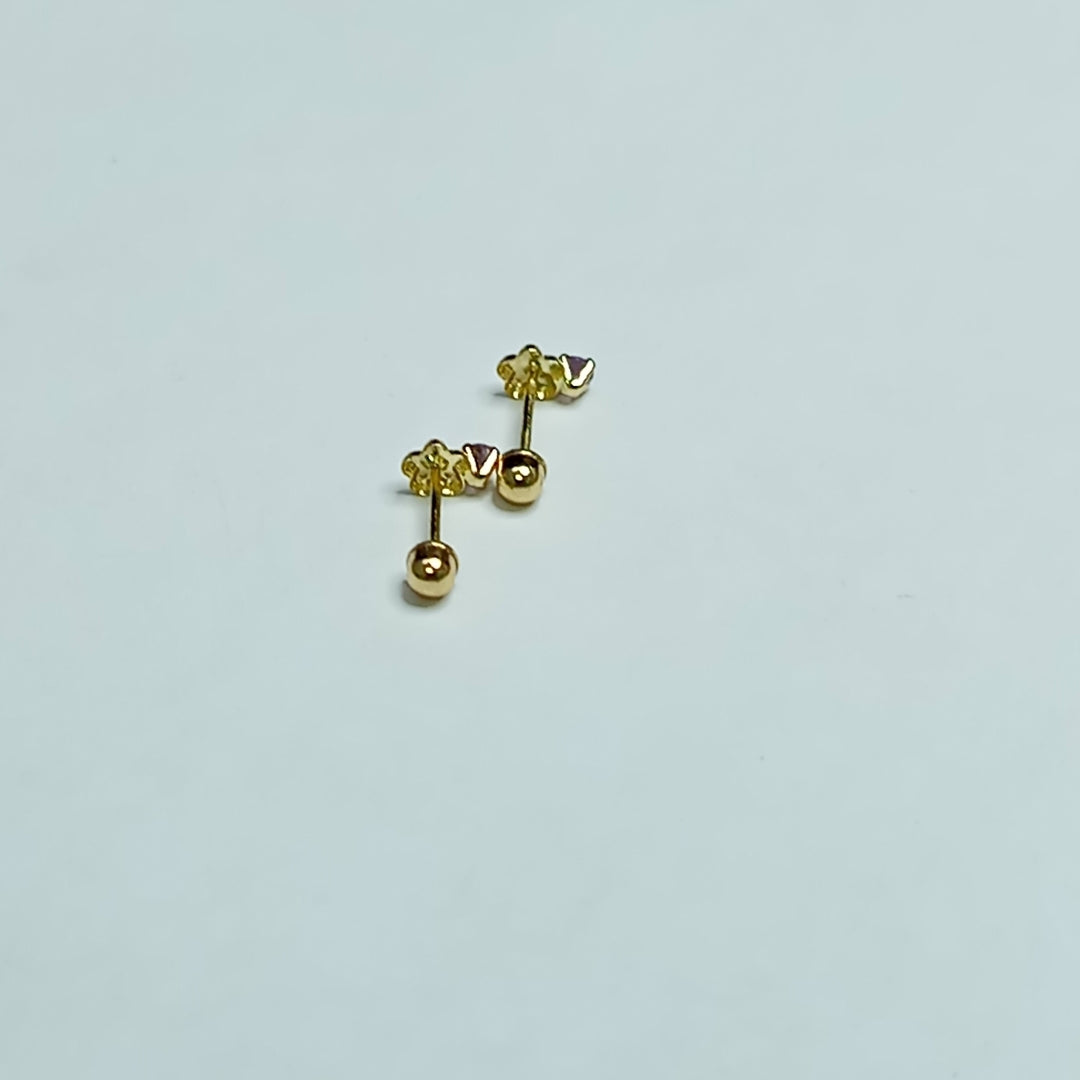 BROQUELES ORO 14K 1 (NUEVO)