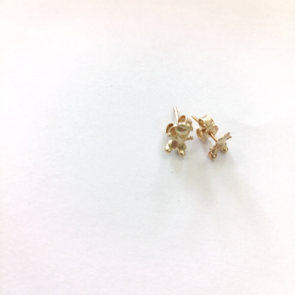 BROQUELES PAR ORO 14 K 1 GRMS (SEMINUEVO)