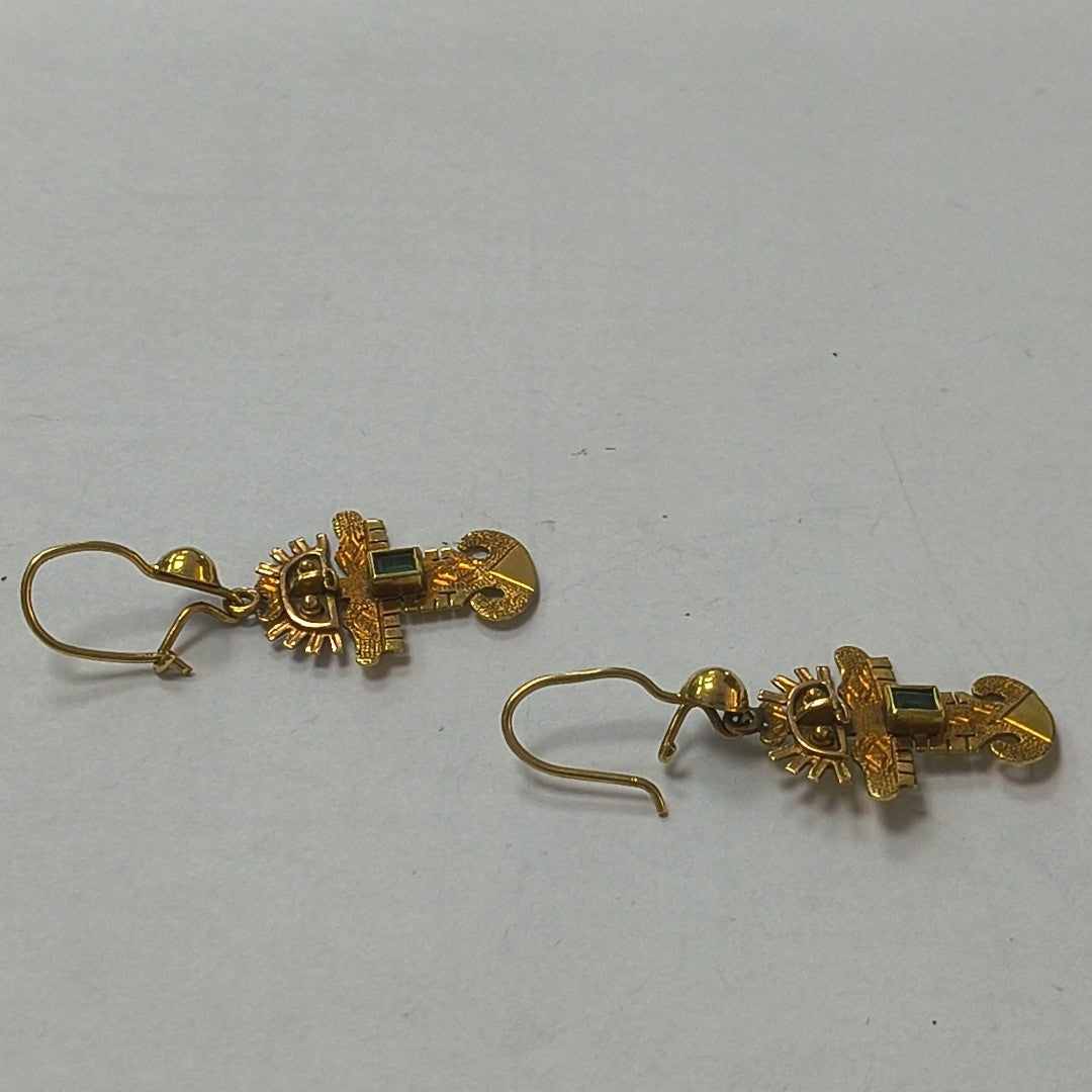 ARETES PAR ORO 18 K 3.5 GRMS (SEMINUEVO)