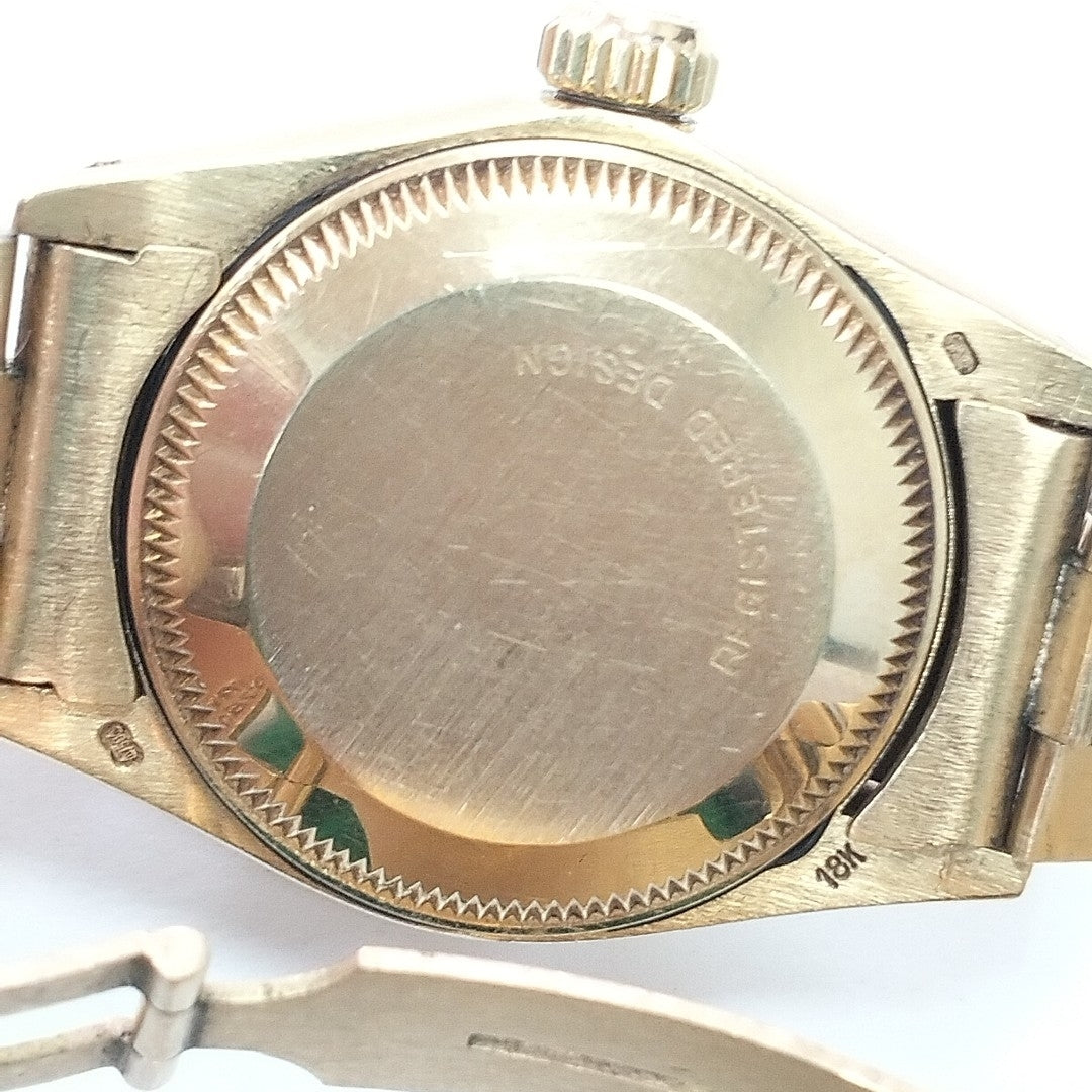 RELOJ CAJA Y PULSO ORO ORO 18 K 66.6 GRMS (SEMINUEVO)