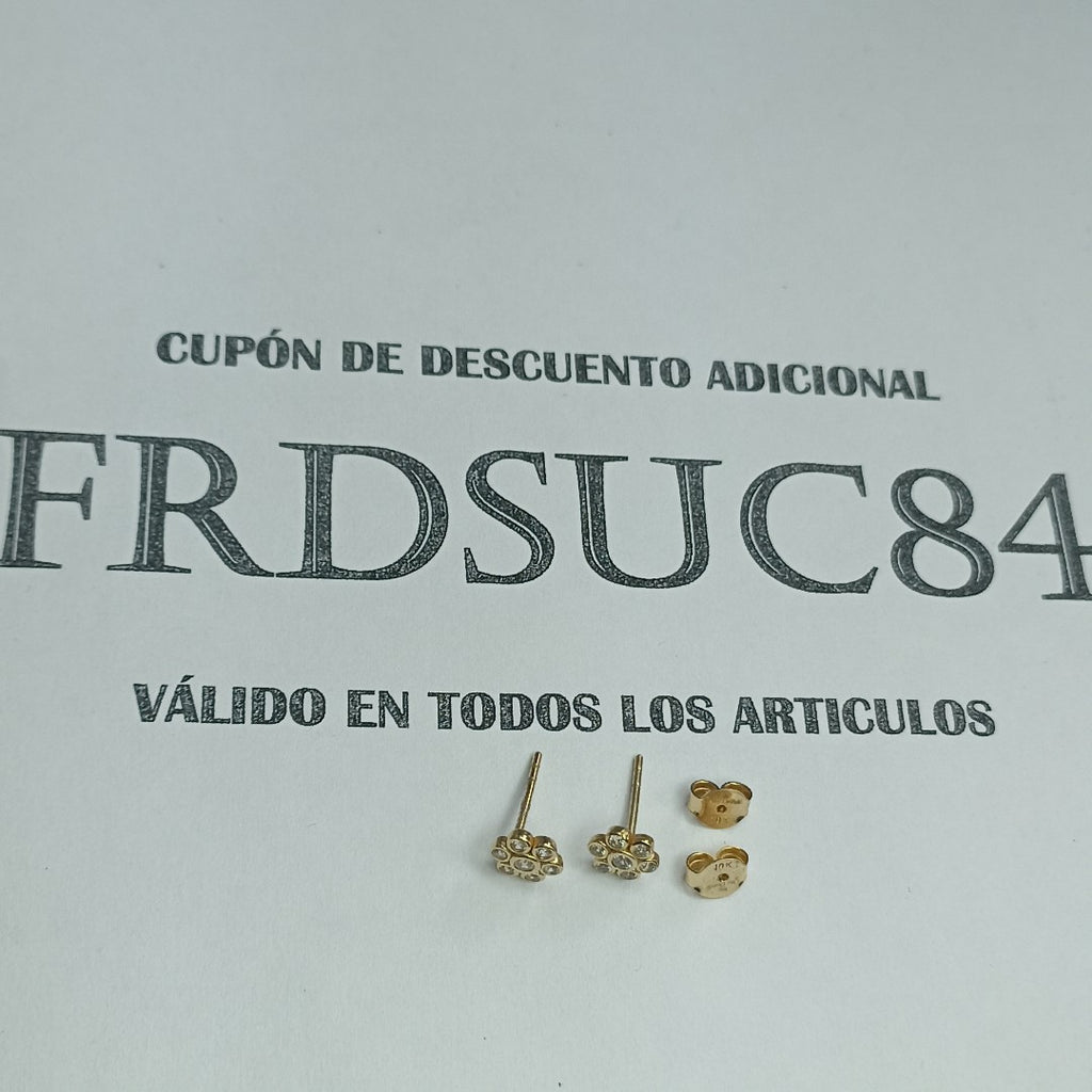 BROQUELES ORO 10K 1.2 (NUEVO)