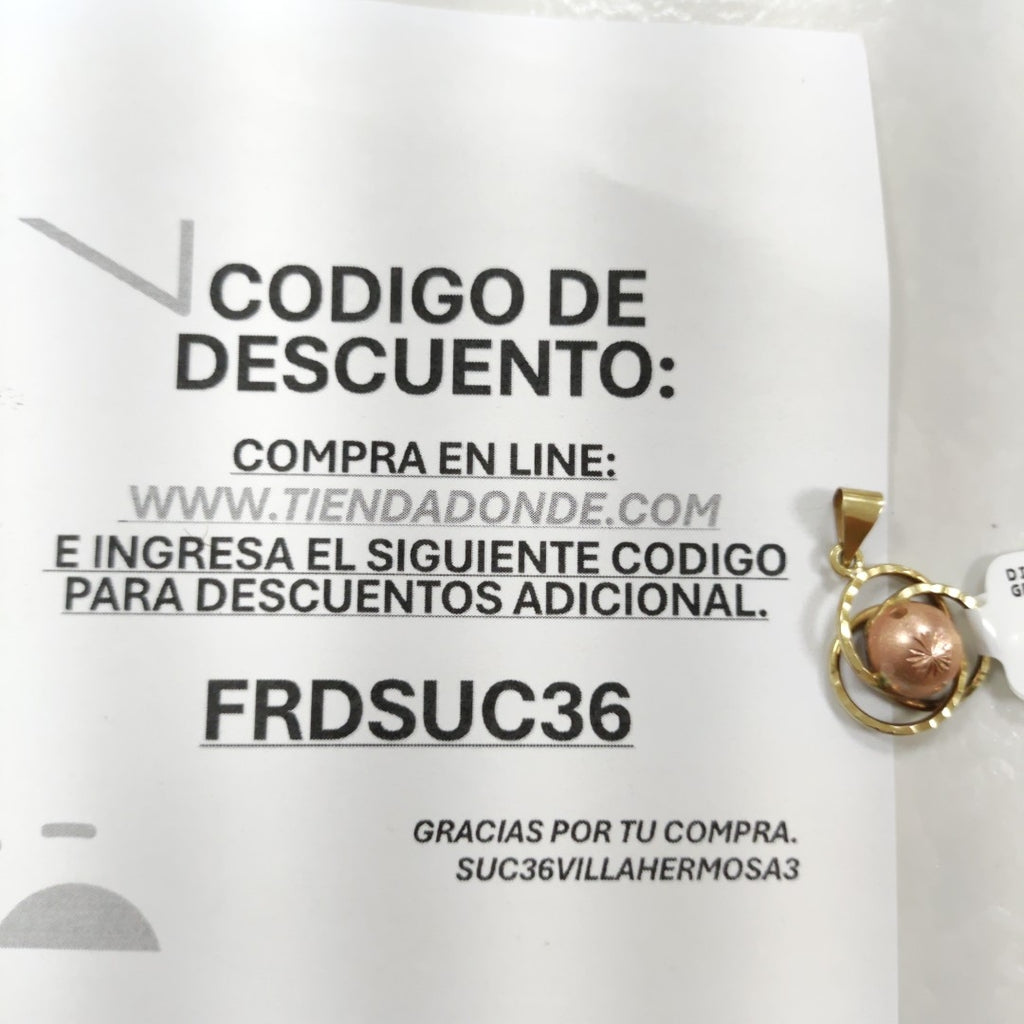 DIJE ORO 14 K 1.7 GRMS (SEMINUEVO)