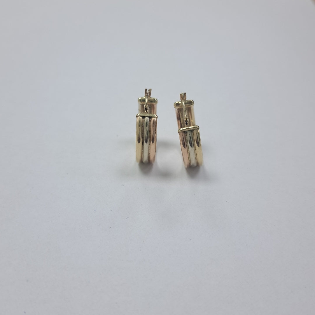 ARRACADAS PAR ORO 14 K 2.6 GRMS (SEMINUEVO)