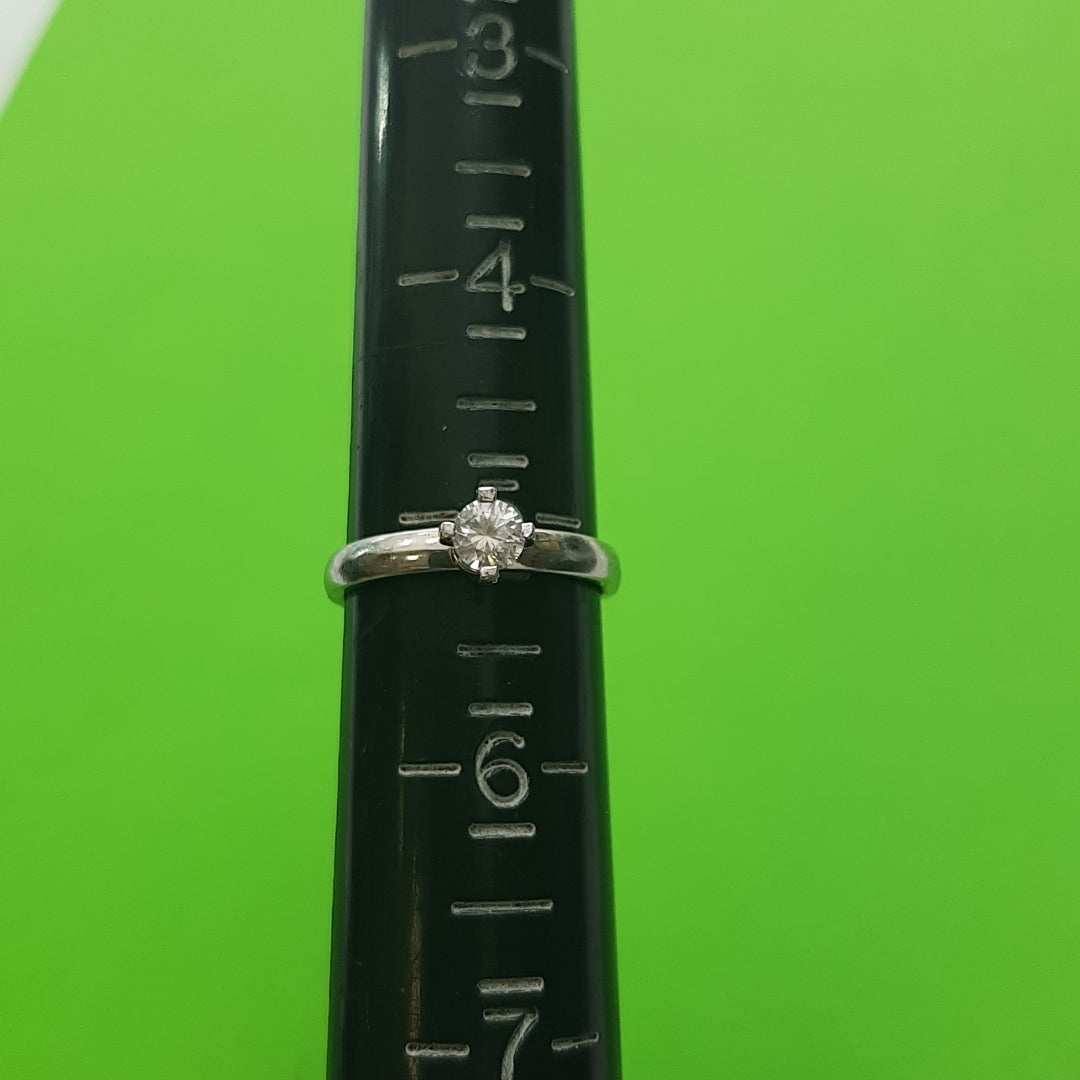 ANILLITO ORO, ORO BLANCO 14 K 2 GRMS (SEMINUEVO)
