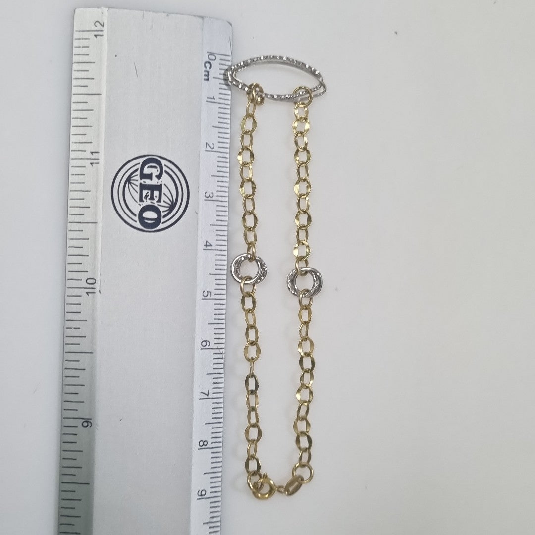 PULSERA ORO, ORO COMBINADO 14 K 1.5 GRMS (SEMINUEVO)