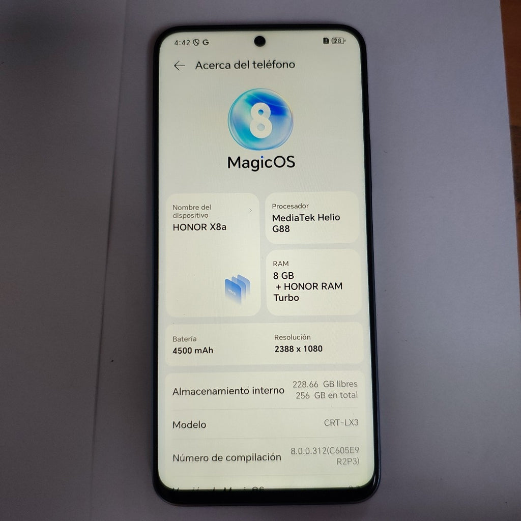 CELULAR HONOR X8A CRT-LX3 (2023) 256 GB 8 GB RAM