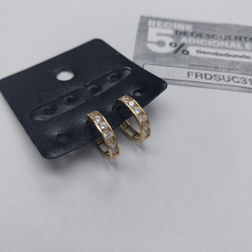ARRACADAS PAR ORO 10 K 1.4 GRMS (SEMINUEVO)