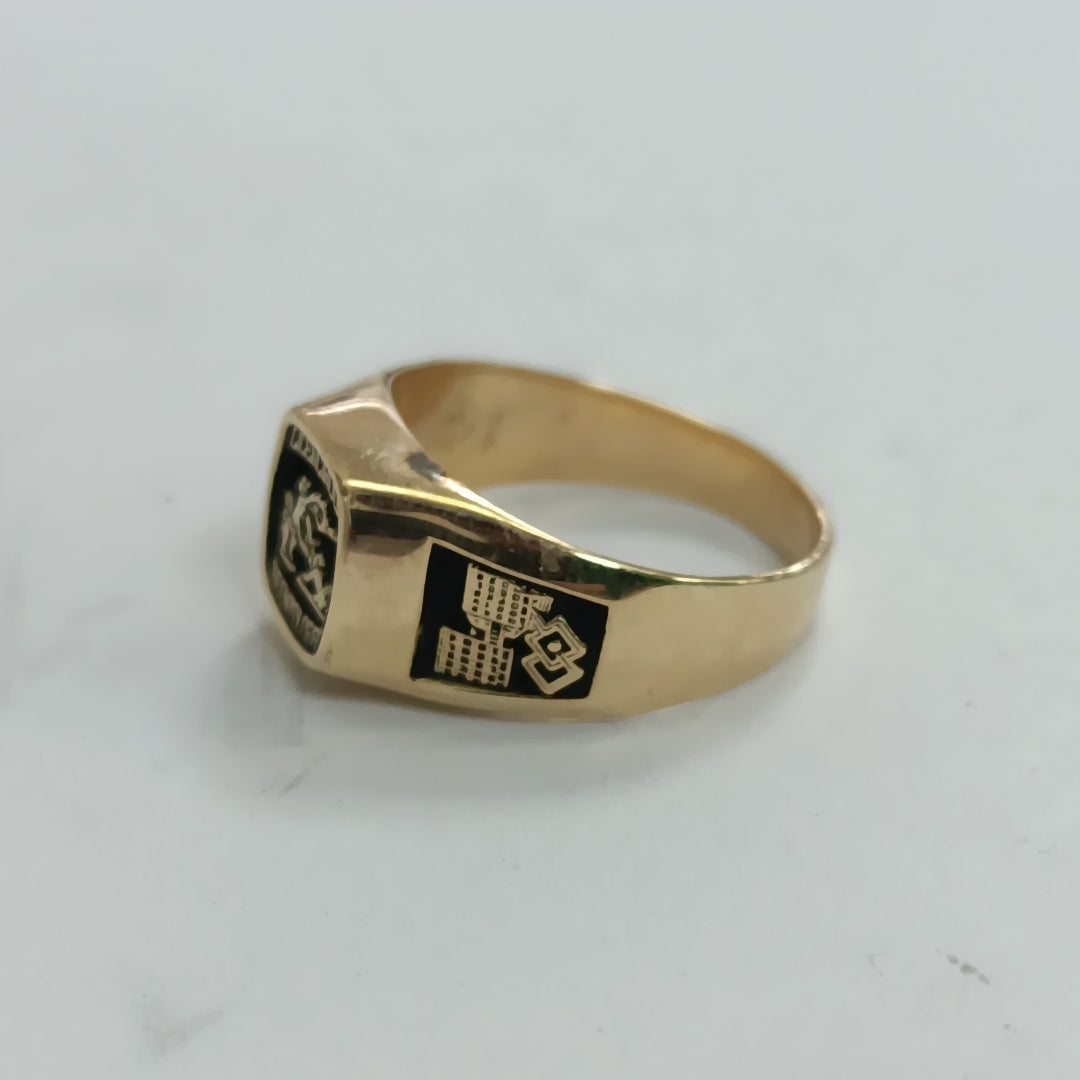 ANILLO DE GRADUACIÓN ORO 14 K 5.5 GRMS (SEMINUEVO)