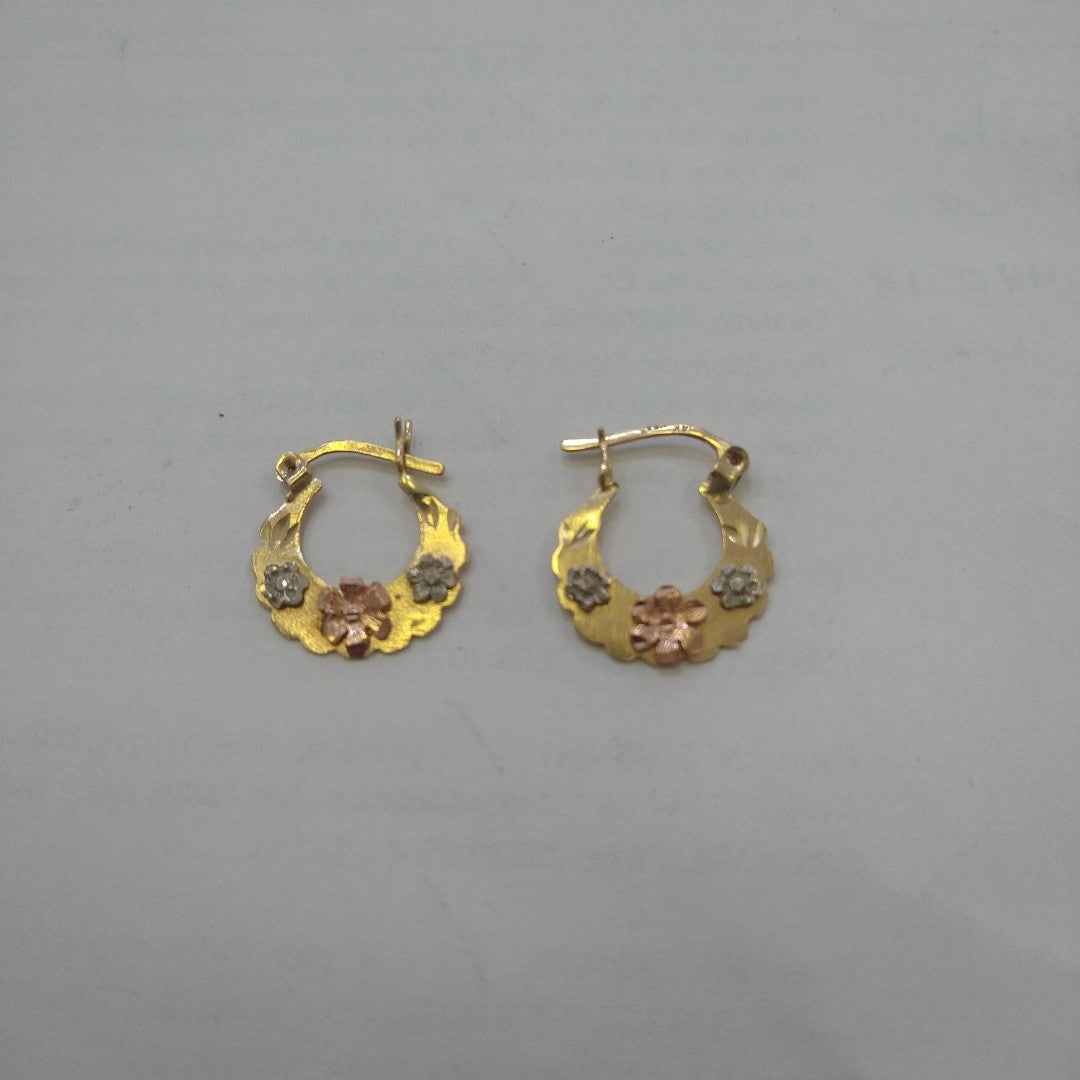 ARRACADAS PAR ORO 14 K 2.2 GRMS (SEMINUEVO)