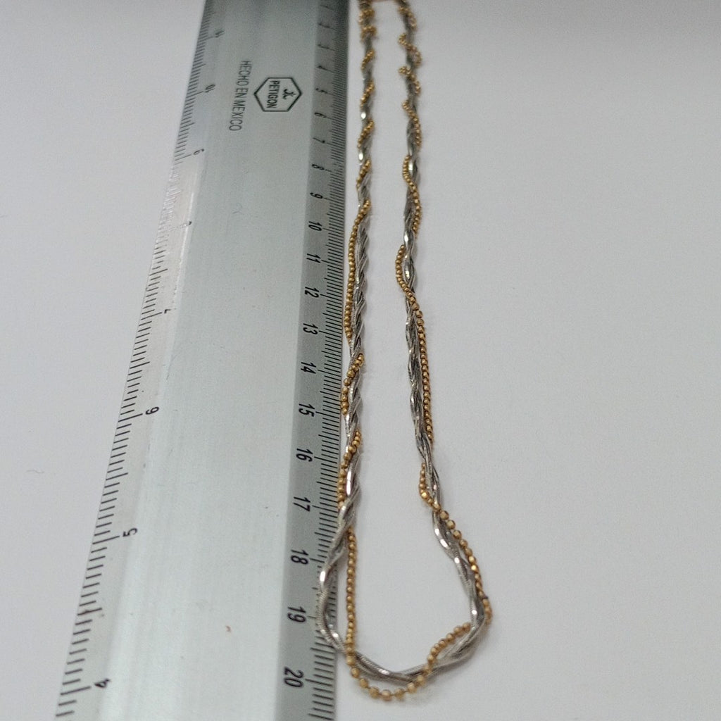 GARGANTILLA ORO, ORO BLANCO 14 K 8.2 GRMS (SEMINUEVO)