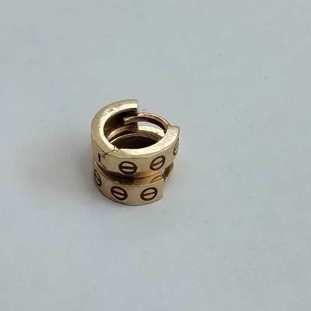 ARETES PAR ORO 14 K 1.5 GRMS (SEMINUEVO)