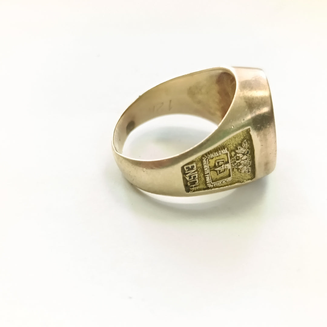 ANILLO DE GRADUACIÓN ORO 10 K 8 GRMS (SEMINUEVO)