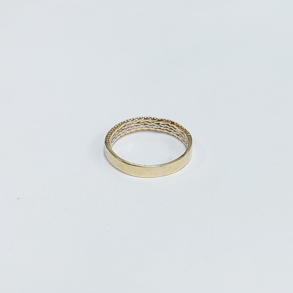 ARGOLLA ORO,ORO COMBINADO 14 K 3,10 GRMS (SEMINUEVO)