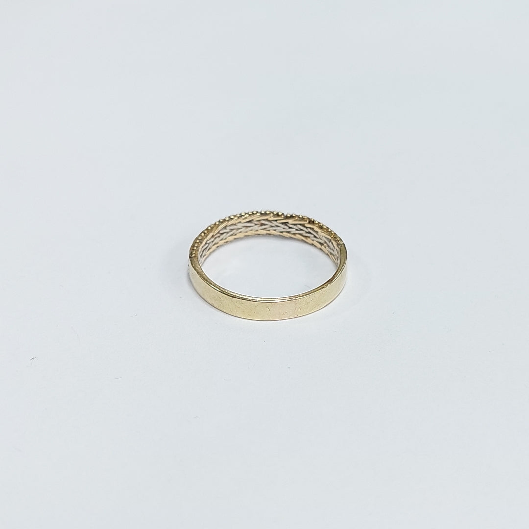 ARGOLLA ORO,ORO COMBINADO 14 K 3,10 GRMS (SEMINUEVO)
