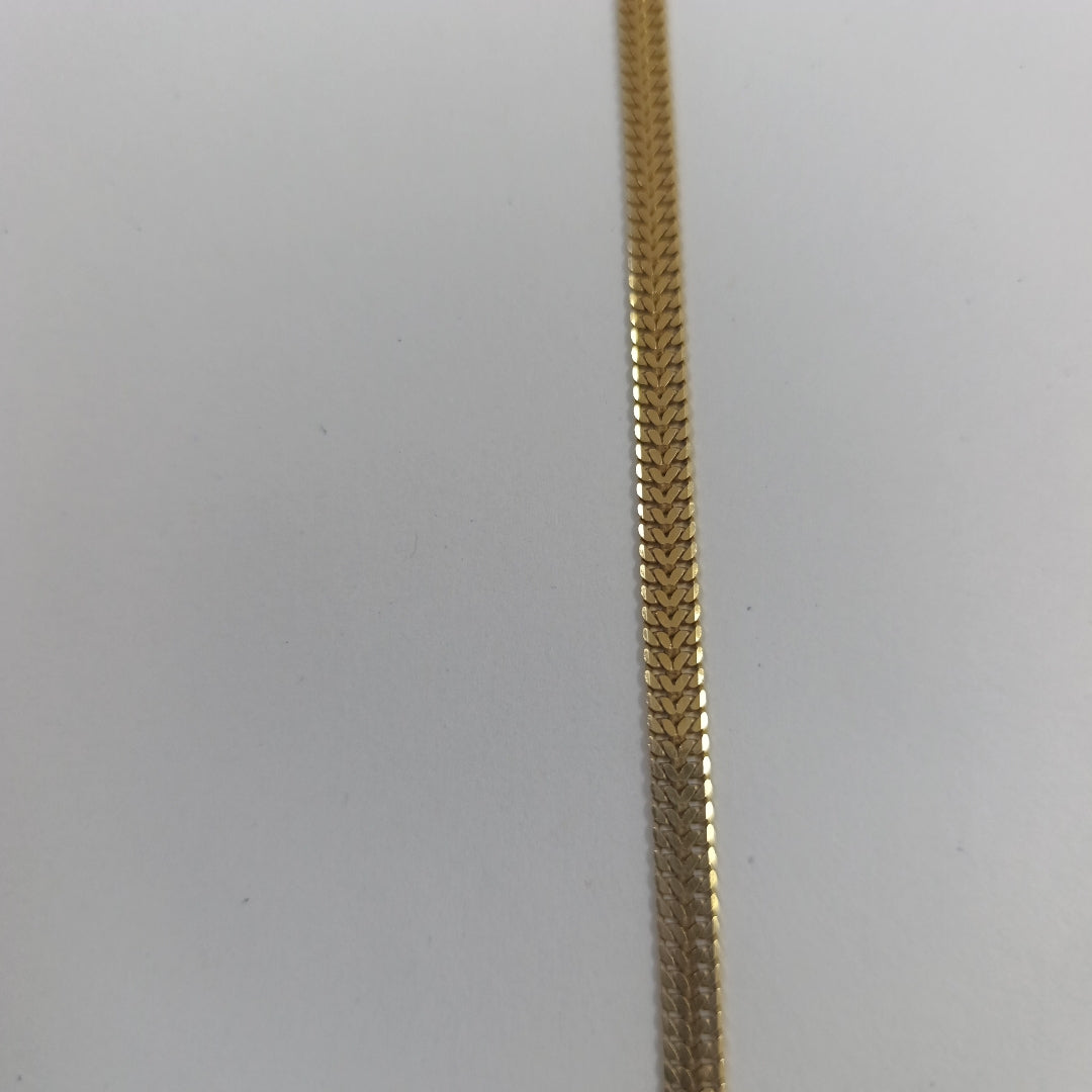 BRAZALETE, CADENA ORO 14 K 15.4 GRMS (SEMINUEVO)
