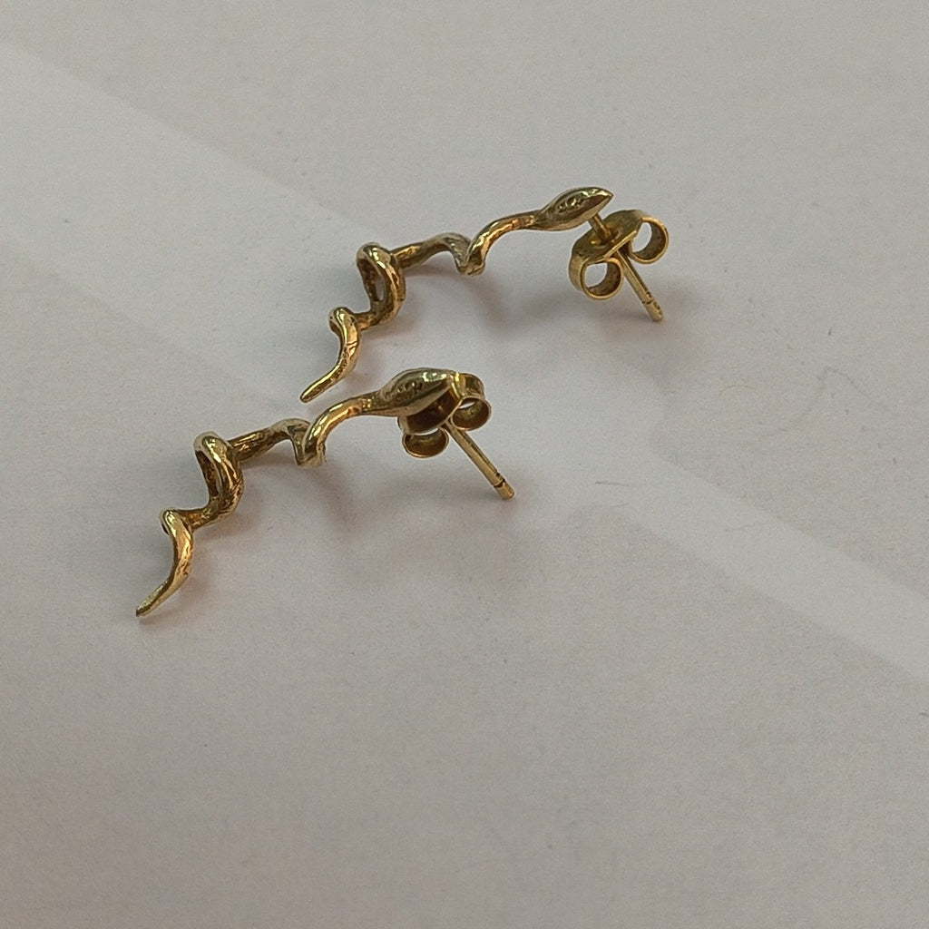 ARETES PAR ORO 14 K 2,00 GRMS (SEMINUEVO)