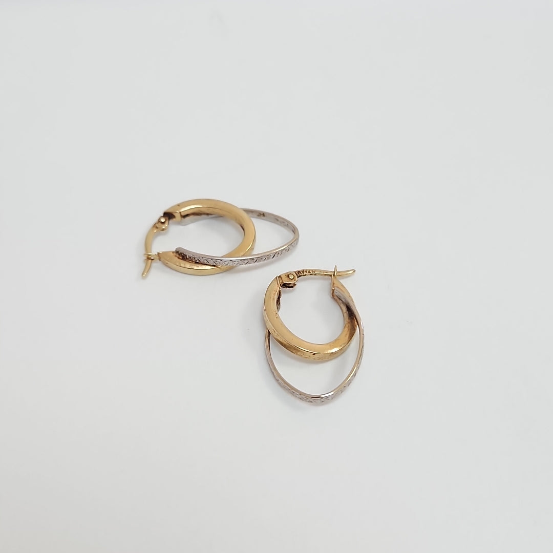 ARRACADAS PAR ORO 14 K 2.7 GRMS (SEMINUEVO)