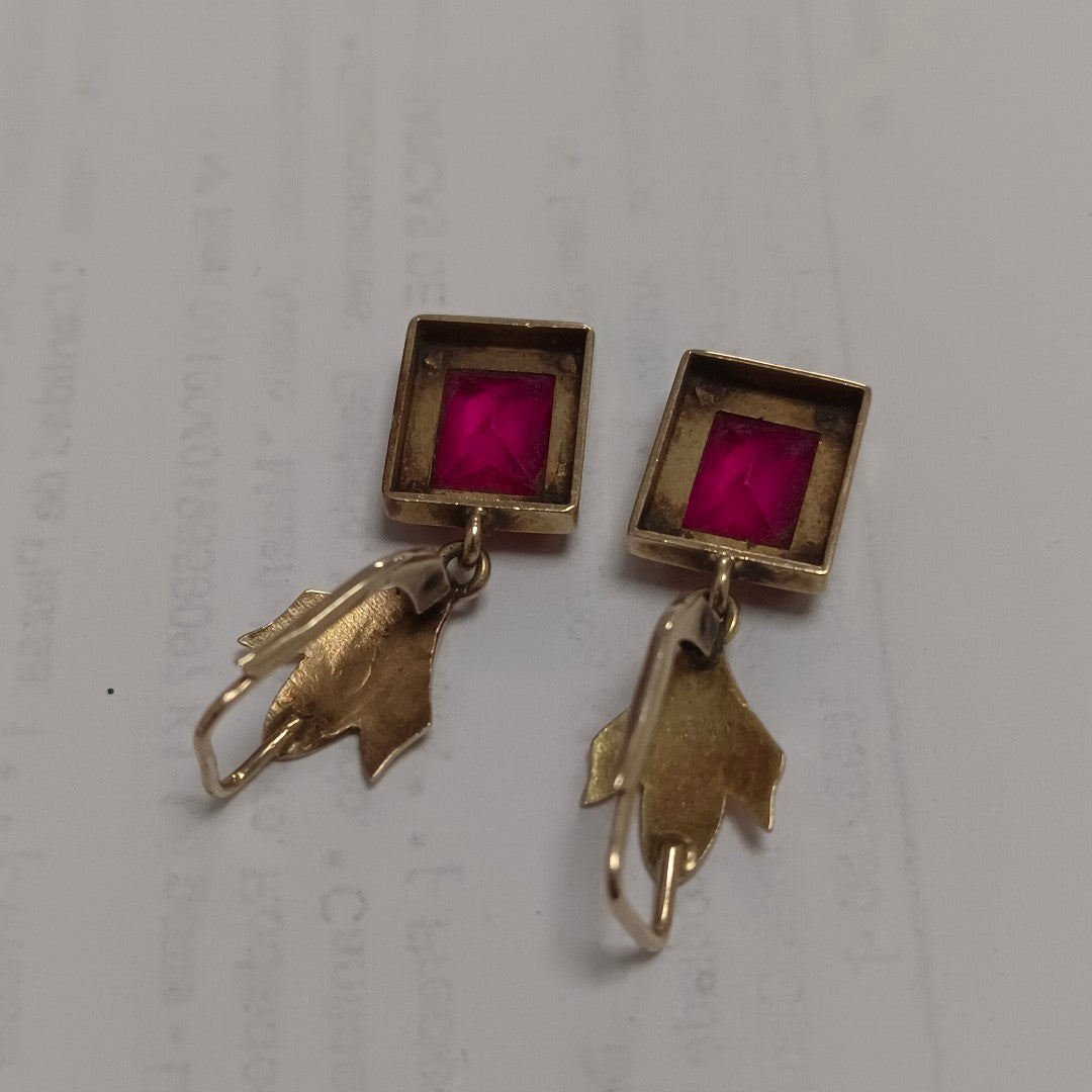ARETES PAR ORO 14 K 2,10 GRMS (SEMINUEVO)