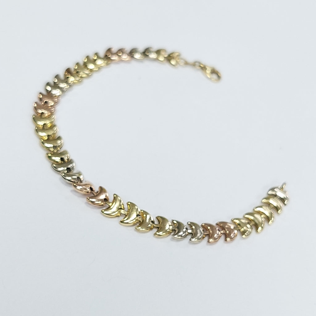 PULSERA ORO COMBINADO 14 K 6,50 GRMS (SEMINUEVO)