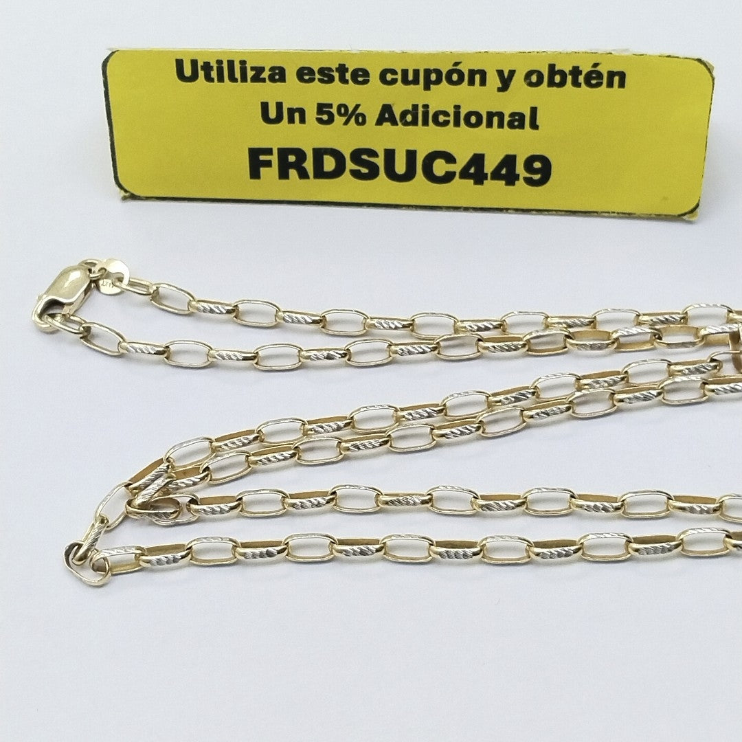 CADENA ORO, RODIADO 14 K 7.5 GRMS (SEMINUEVO)