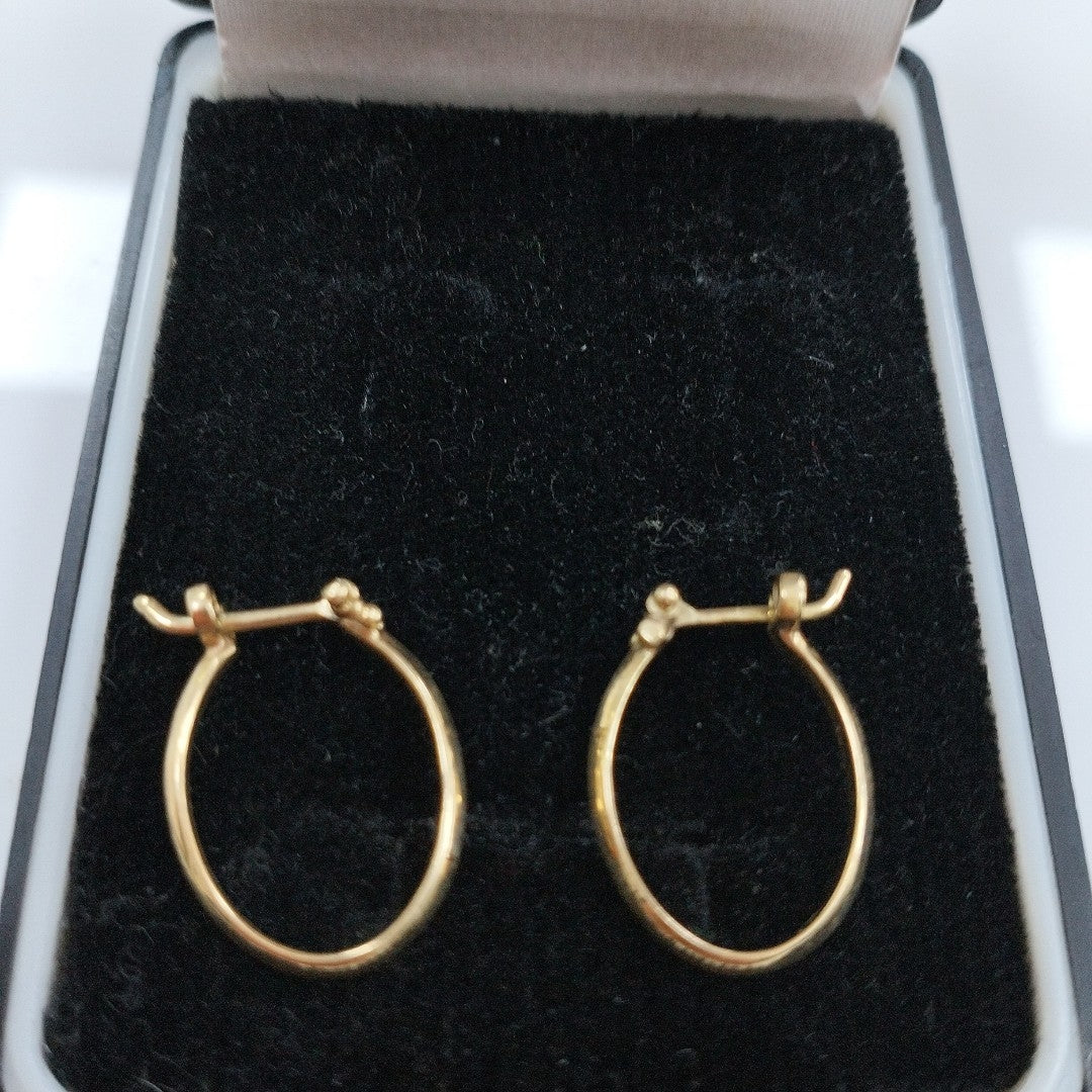 ARRACADAS PAR ORO 14 K 2.4 GRMS (SEMINUEVO)