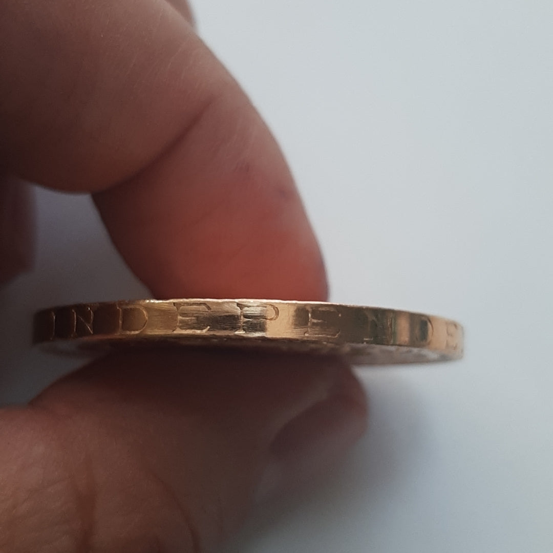 K1 41.6 GRMS 21 K IDENTIFICACIÓN MONEDA NOMINATIVA MONEDAS PESOS 50 PESOS (SEMINUEVO)