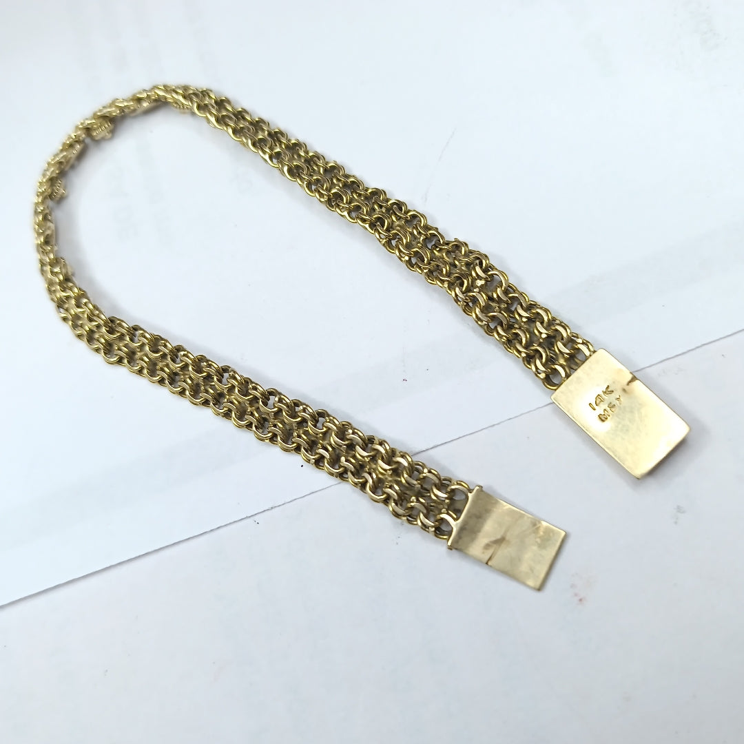 PULSERA ORO 14 K 13.3 GRMS (SEMINUEVO)