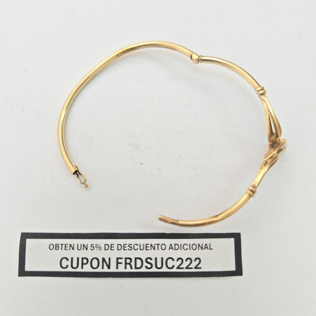 PULSERA RIGIDA ORO 14 K 6.8 GRMS (SEMINUEVO)