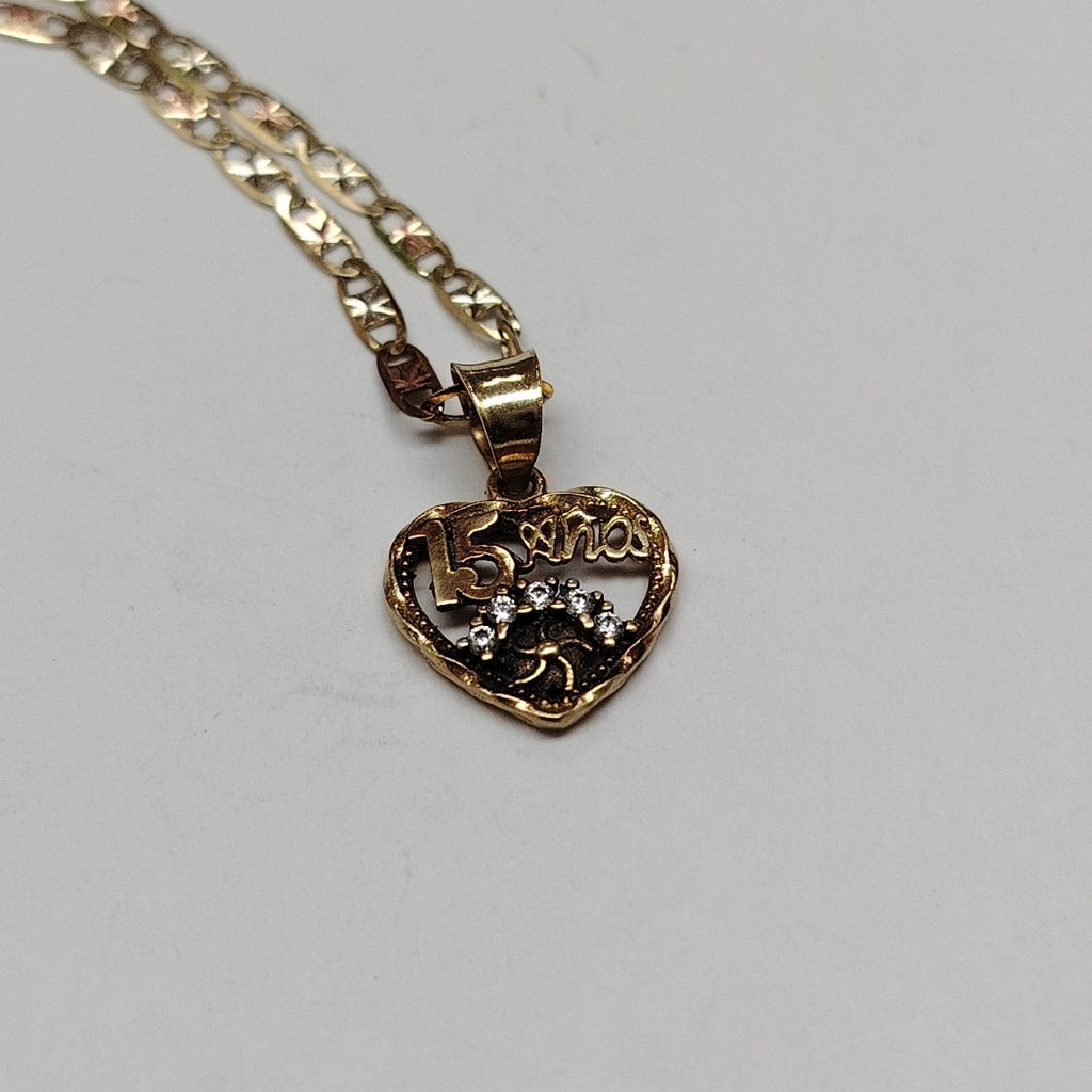 CADENA, DIJE ORO 10 K 3.4 GRMS (SEMINUEVO)
