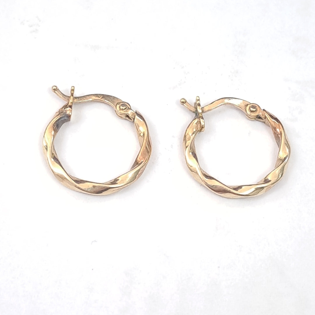 ARRACADAS PAR ORO 14 K 1,20 GRMS (SEMINUEVO)