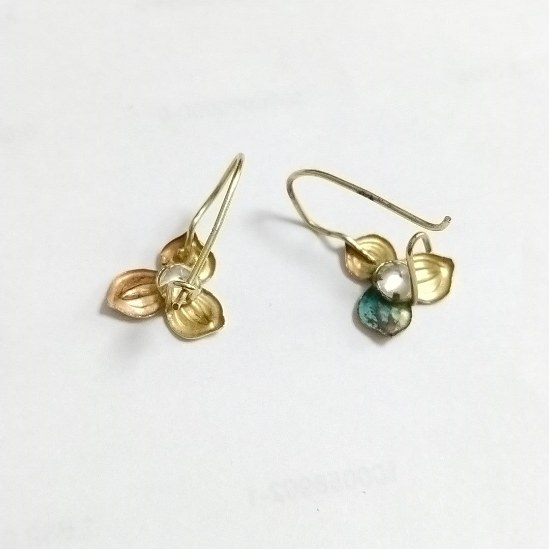 ARETES PAR ORO 10 K 1,20 GRMS (SEMINUEVO)