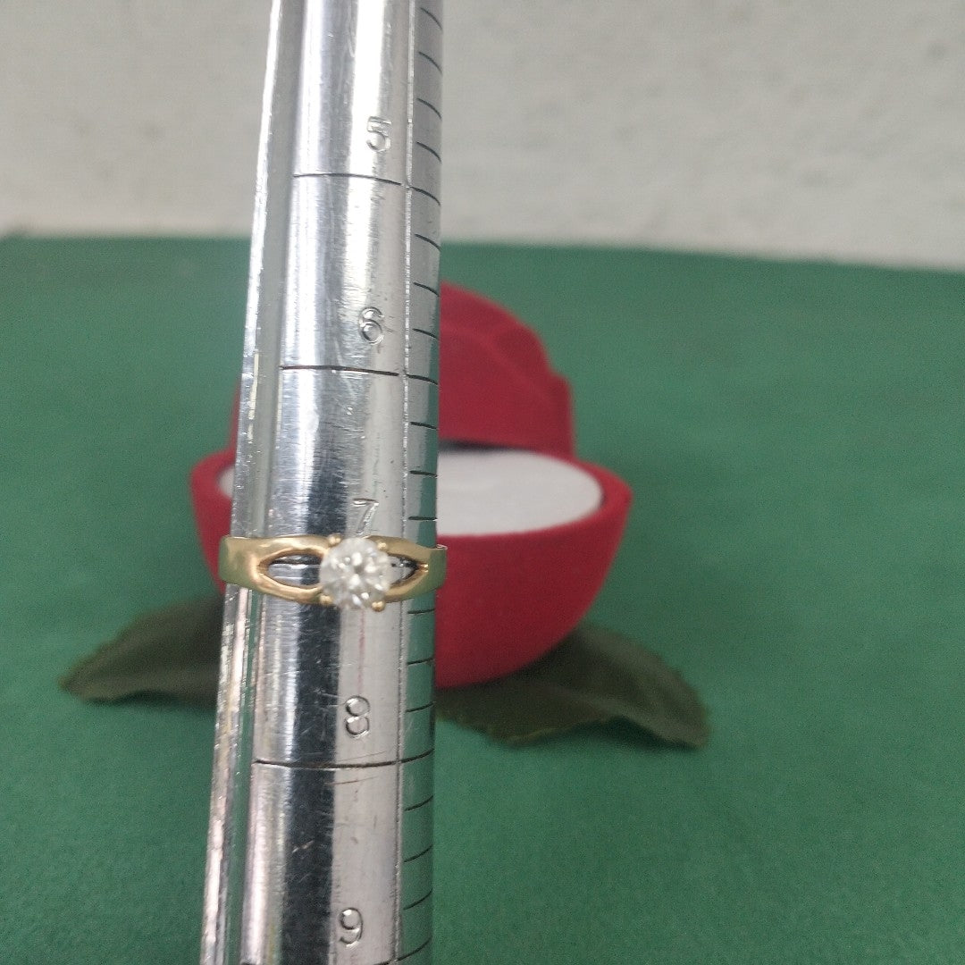 SOLITARIO ORO 14 K 2 GRMS (SEMINUEVO)