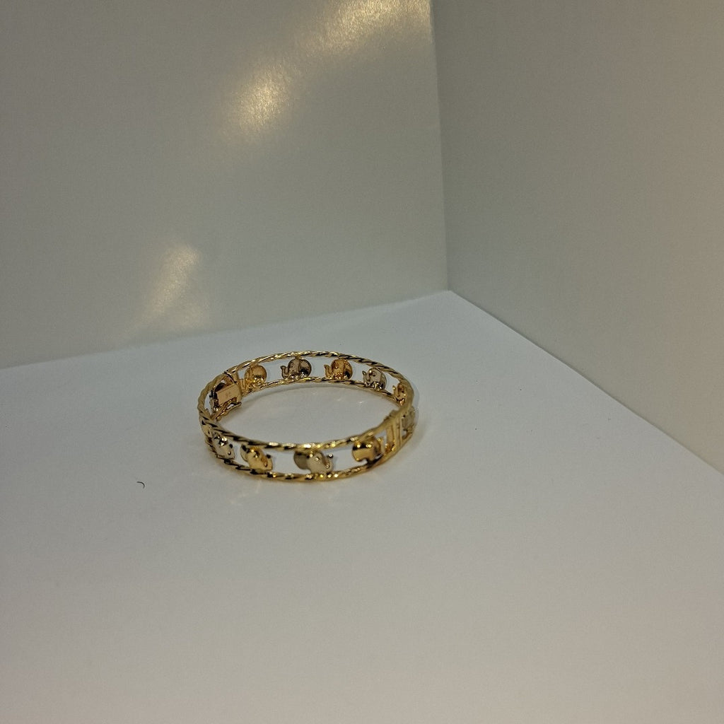 PULSERA RIGIDA ORO COMBINADO 14 K 9.6 GRMS (SEMINUEVO)